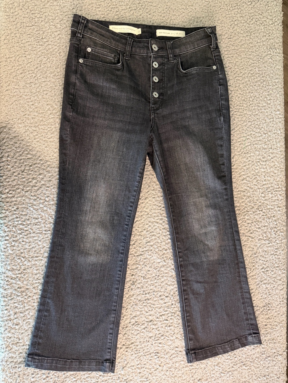 Pilcro and the Letterpress Grey Washed Skinny Jeans